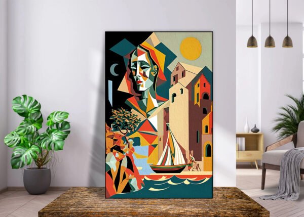 Cubist Illustration Malaga Art