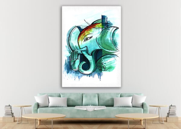 Shree Ganesh Turquoise Blue