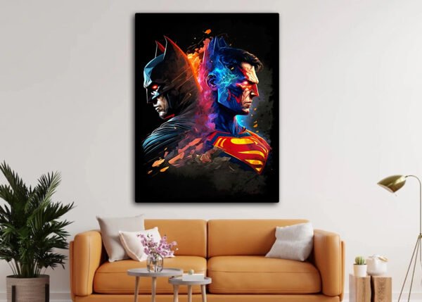 The Knight and the Kryptonian Clash