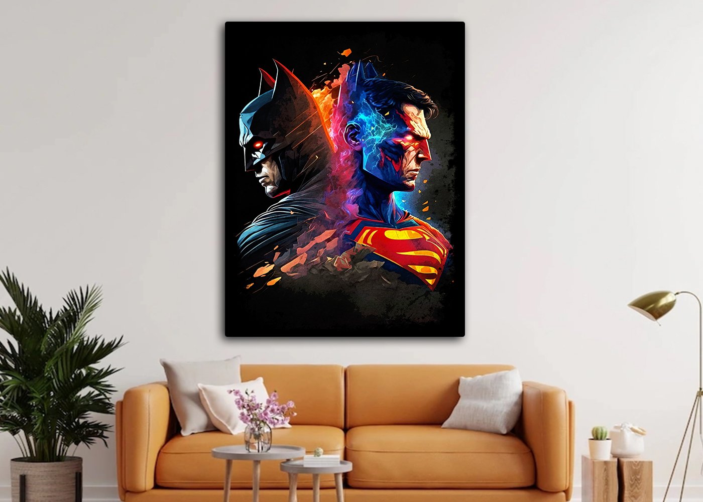 The Knight and the Kryptonian Clash